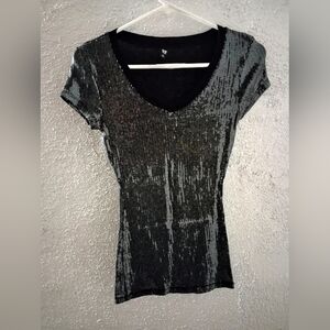 Love Tease Sequin Tee Shirt Clubbing Party Sexy Flirty Indie Sleeze Streetwear
